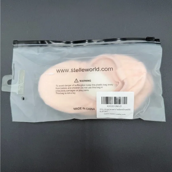 🆕Stelle Elegant Pink Ballet Slippers size 6T - Picture 5 of 6
